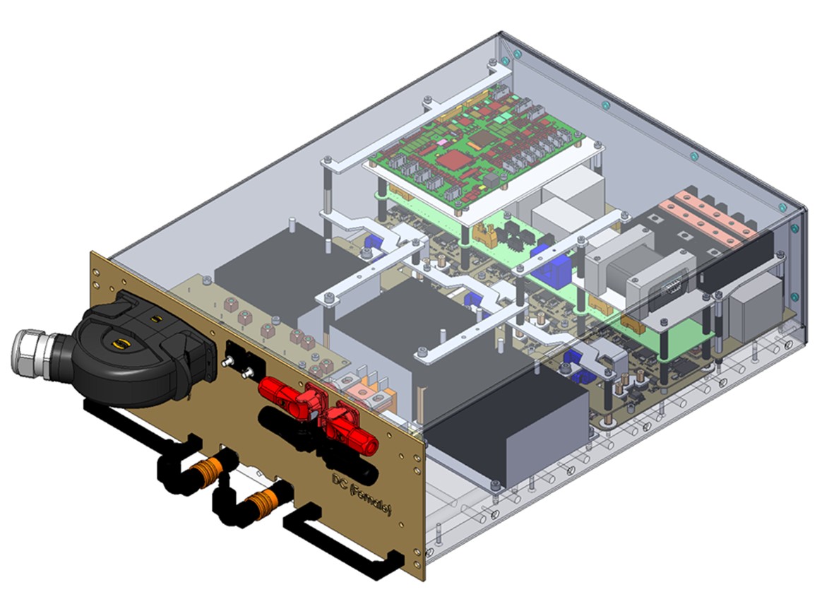 Schemazeichnung mit Bauteilen der Power Modul Linie